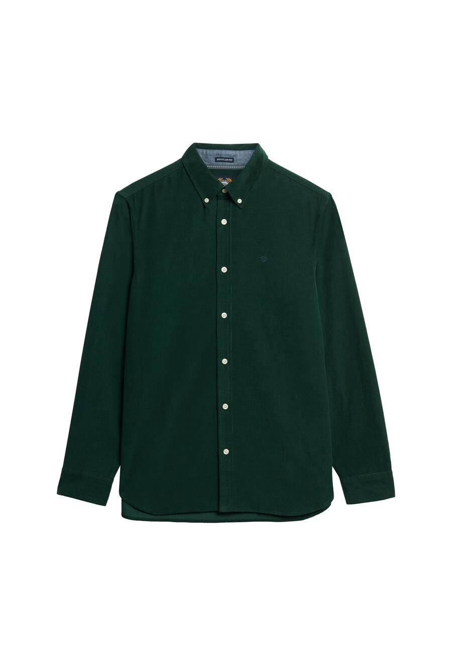 

Рубашка на пуговицах классического кроя Superdry, Dark green