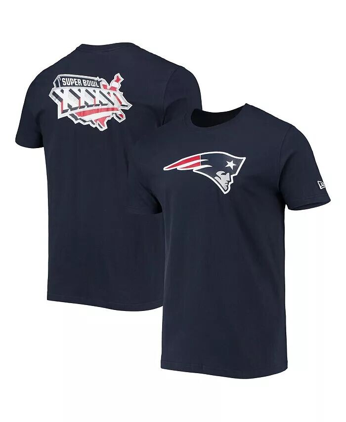 

Мужская темно-синяя футболка New England Patriots Patch Up Collection Super Bowl XXXVI New Era