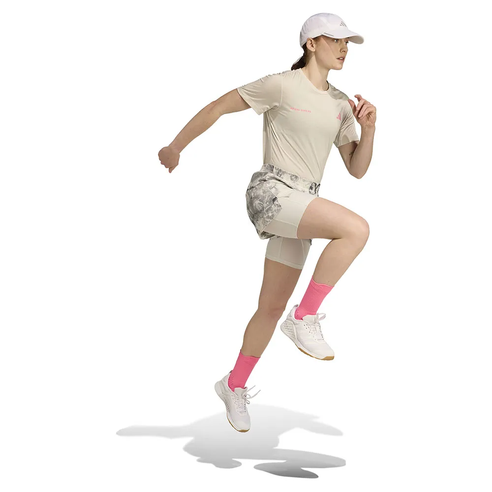 Шорты adidas Own The Run Spray Dye 2in1, серый — фото 3