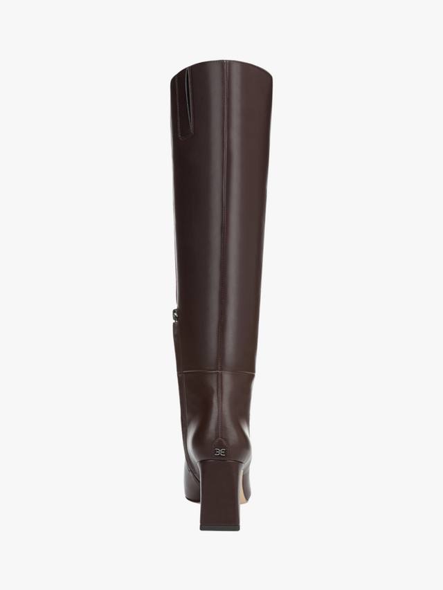 Ботинки Sylvia высокие до колена Wide Calf из кожи Sam Edelman, Spiced Pecan — фото 4