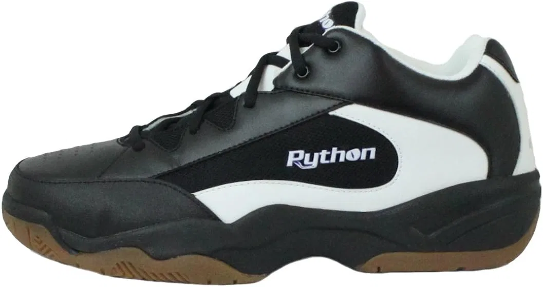 Python Racquetball Кроссовки Python Wide (EE) средней ширины для игры в помещении (сквош, пиклбол, бадминтон, волейбол) (доступны белый и черный цвета) — фото 2