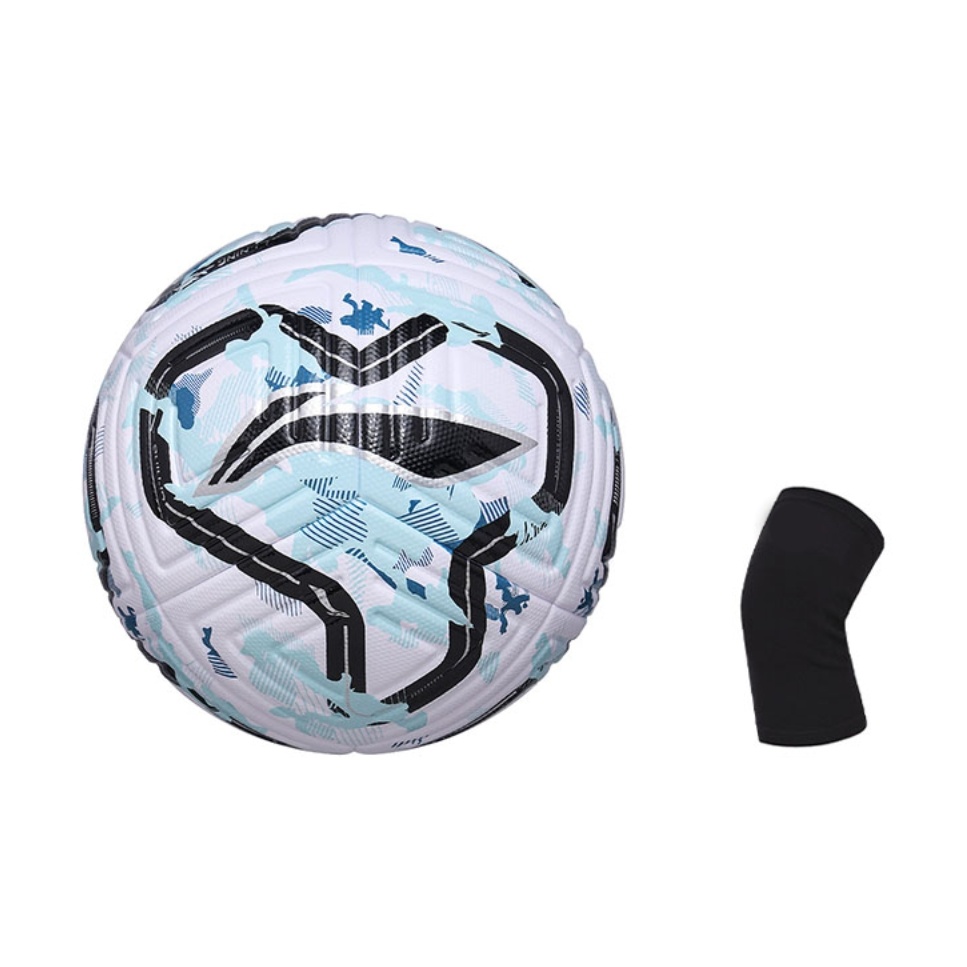 

LINING Размер 5 футбольный мяч TPU бесшовный термосклеивание Unisex белый черный синий