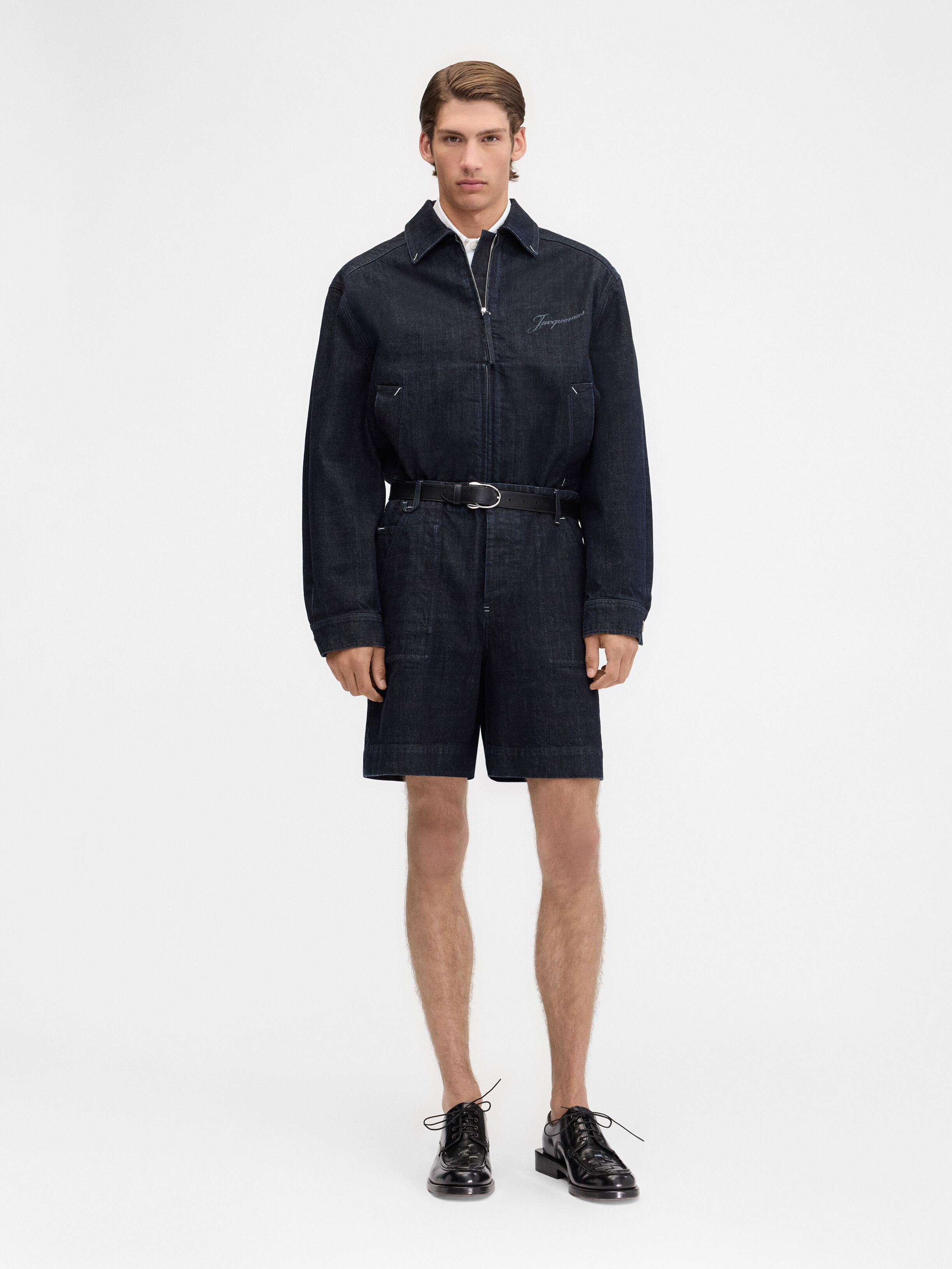

Джинсовые шорты-бермуды JACQUEMUS The de-Nîmes denim shorts, темно-синий