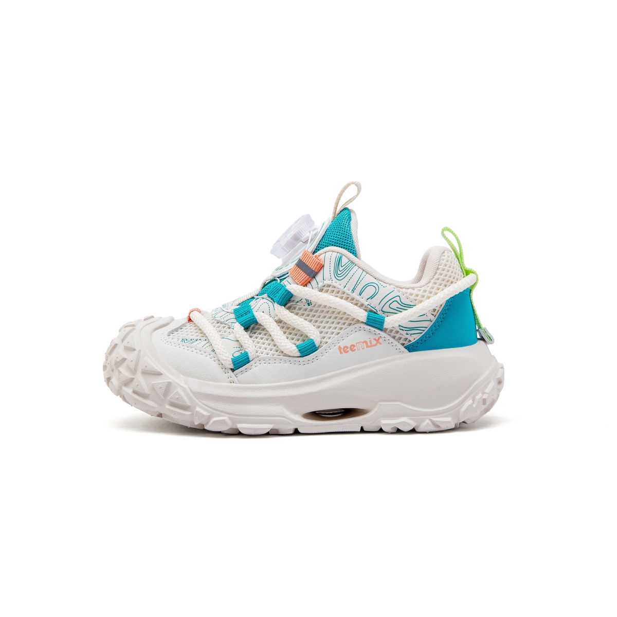 

Teenmix Дышащие легкие амортизирующие низкие детские беговые кроссовки Ivory White/Peacock Blue