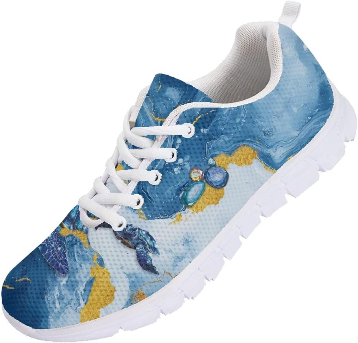 

Мужские кроссовки Funnydude Funny Print для ходьбы, удобные, дышащие, с сеткой, повседневные, Sea Turtle