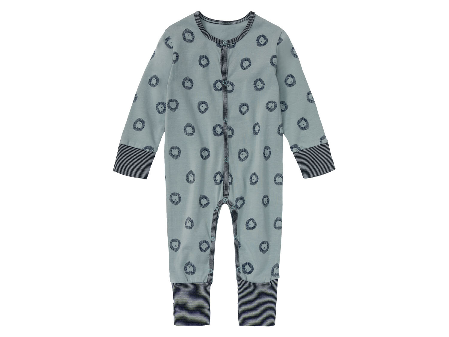 

Комбинезон для новорожденных девочек и мальчиков на пуговицах, с двусторонней ножной секцией, изготовлен из органического хлопка, синий