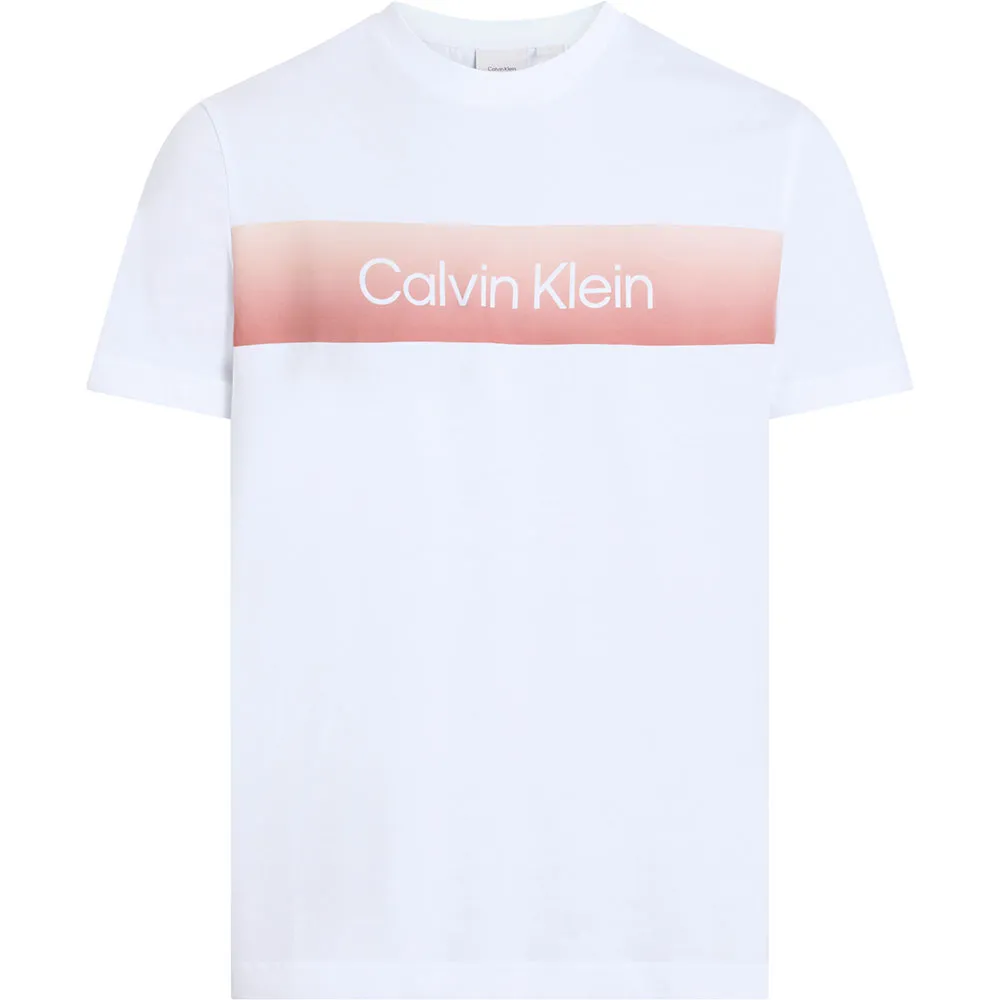 

Футболка с коротким рукавом Calvin Klein Linear Chest Logo, белый