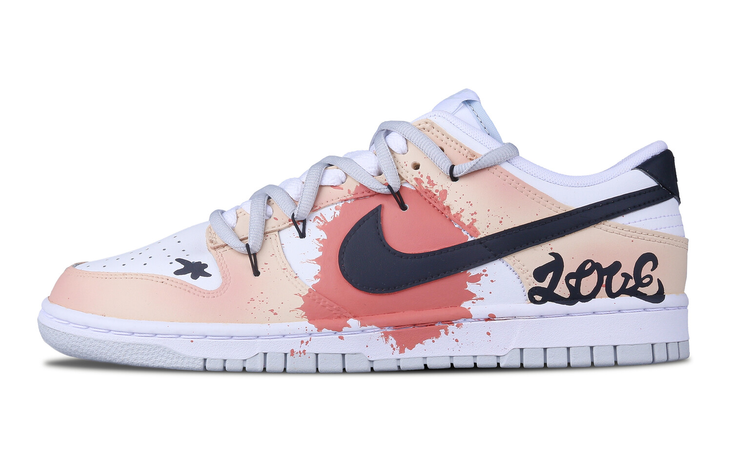 

Кроссовки Nike Dunk Skateboarding Shoes Men Low-top White, цвет Peach