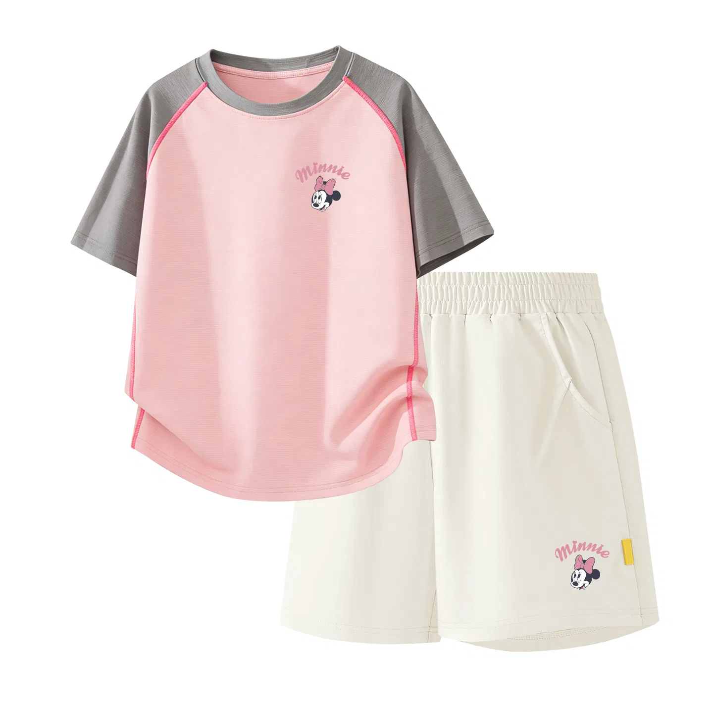 Детский спортивный костюм Casual Sportswear 2 Piece Set Disney, Silicone Lift-Up K Gray Pink+Lift-Up K_Bottom Right Mist White