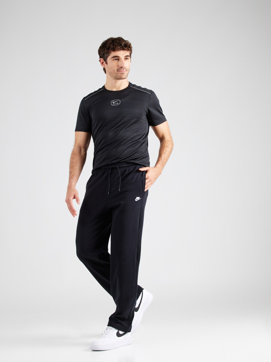 Зауженные спортивные брюки Nike Sportswear Club Fleece, черный — фото 4