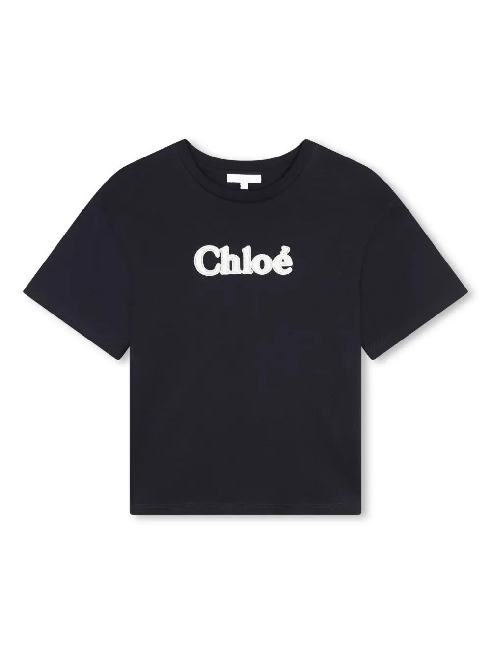 

Футболка с логотипом Chloé Kids, синий