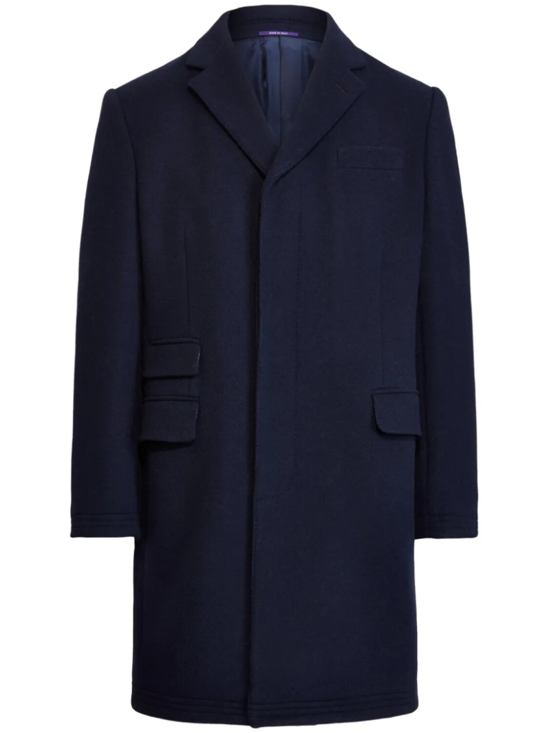 

Пальто из шерсти с начесом Ralph Lauren Purple Label, синий