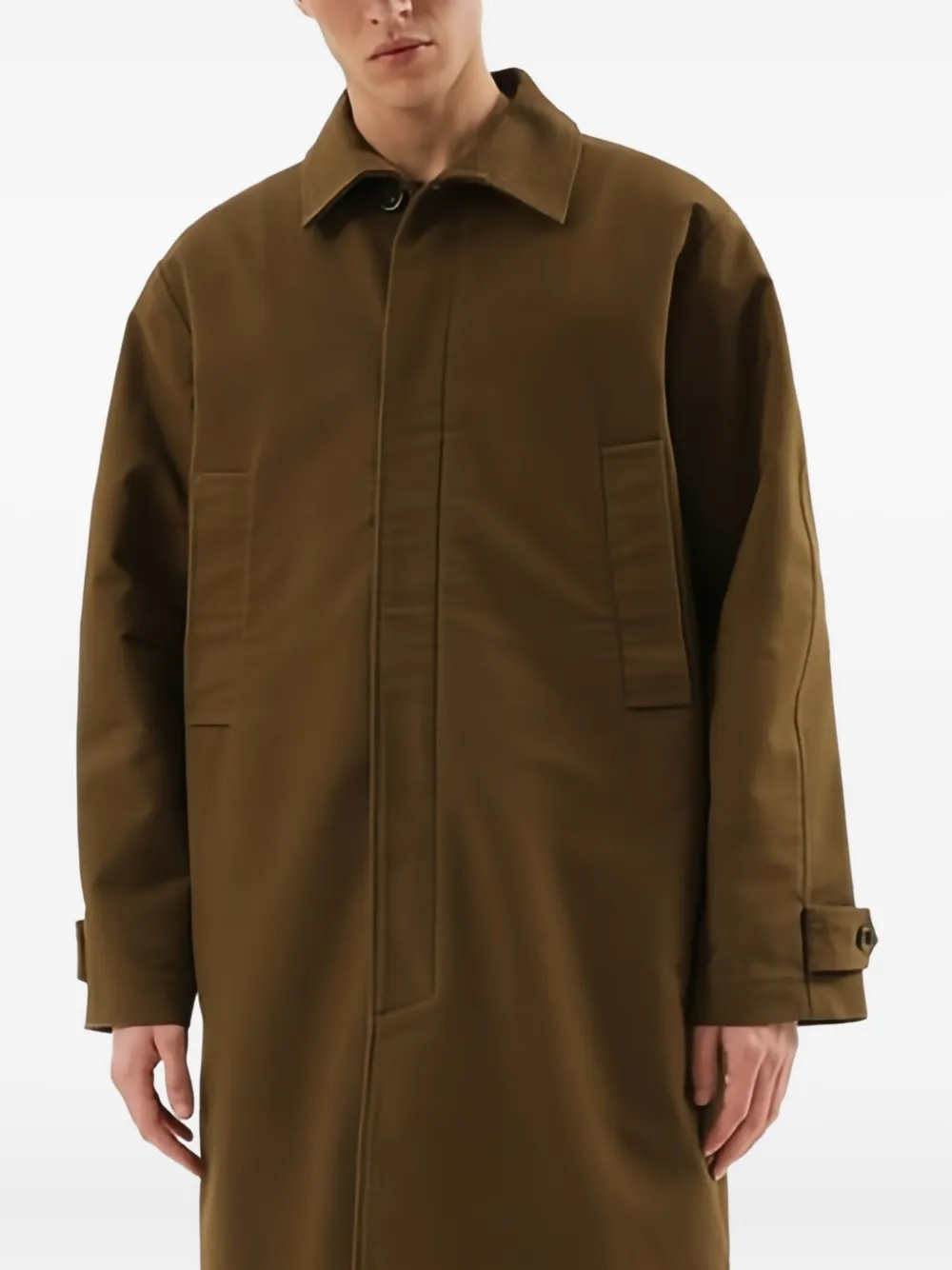 

Пальто на пуговицах с стеганой подкладкой 1988 Studio, коричневый