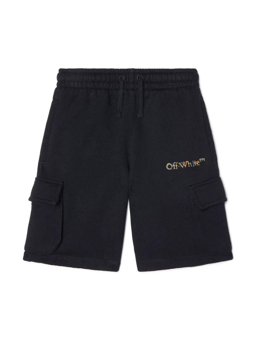 

Спортивные шорты с логотипом OFF-WHITE KIDS, черный