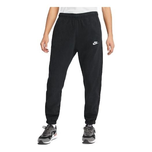 

Брюки men's solid color lacing loose sports pants/trousers/joggers black Nike, черный
