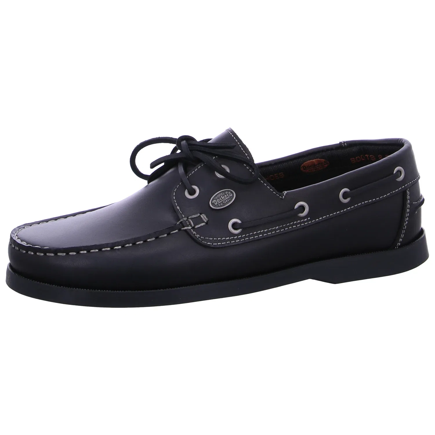 Слипперы из кожи, черные, Dockers by Gerli, черный