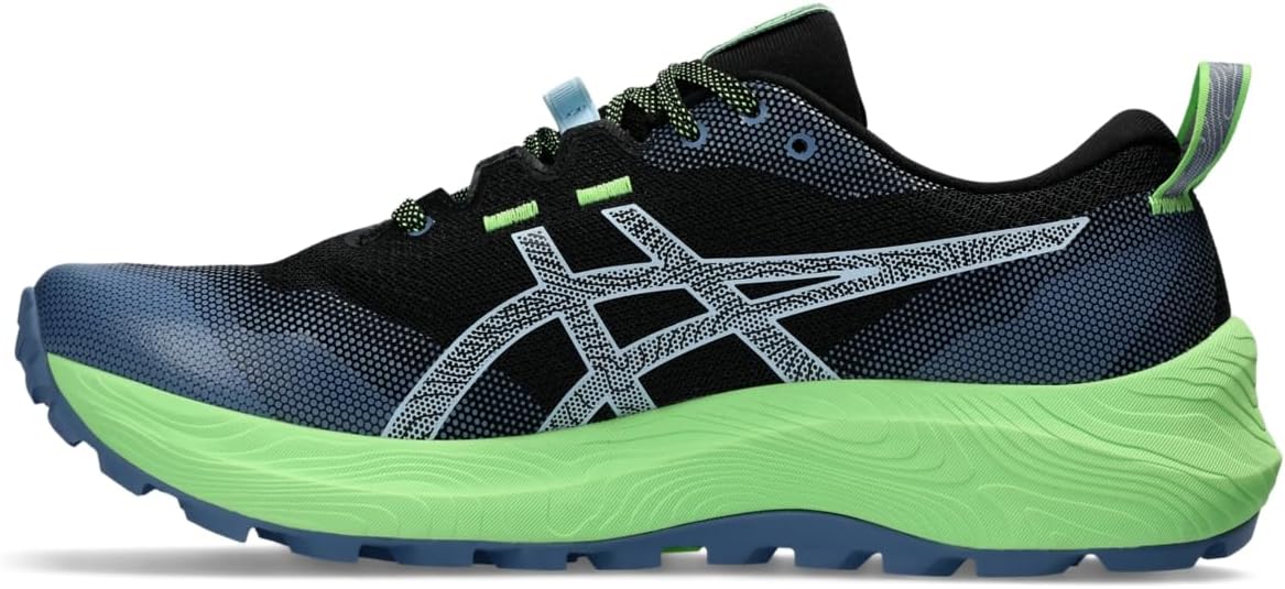Мужские кроссовки для бега ASICS Gel-Trabuco 12, черный/голубой/светло-голубой — фото 4