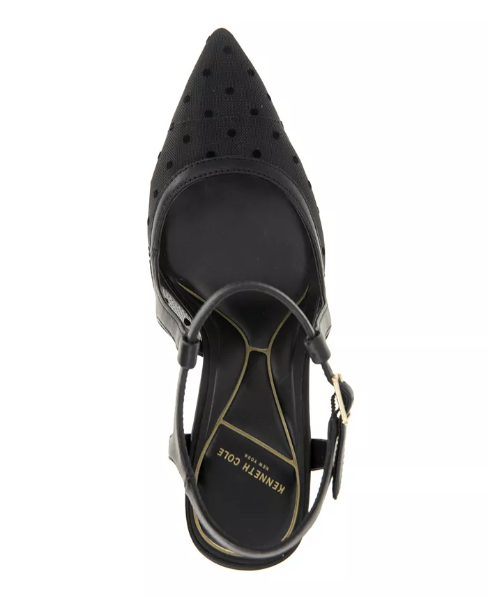 Женские туфли-лодочки Romi с открытой пяткой Kenneth Cole New York, черный — фото 4