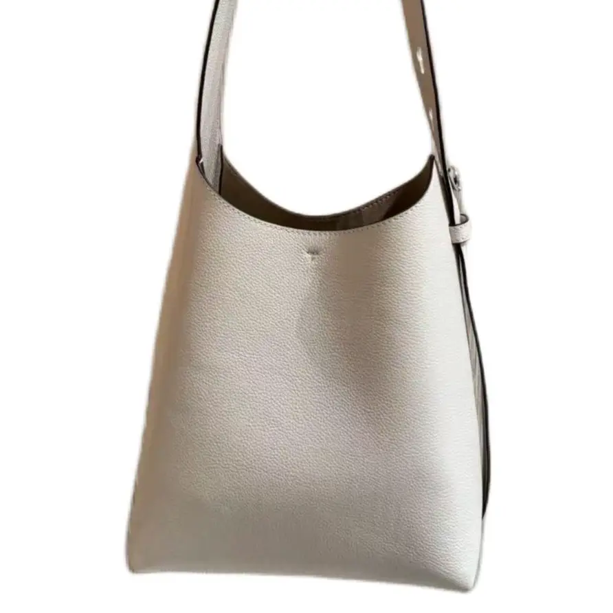 

TORY BURCH Ромская кожаная сумка хобо малая женская светло-кремовая белая