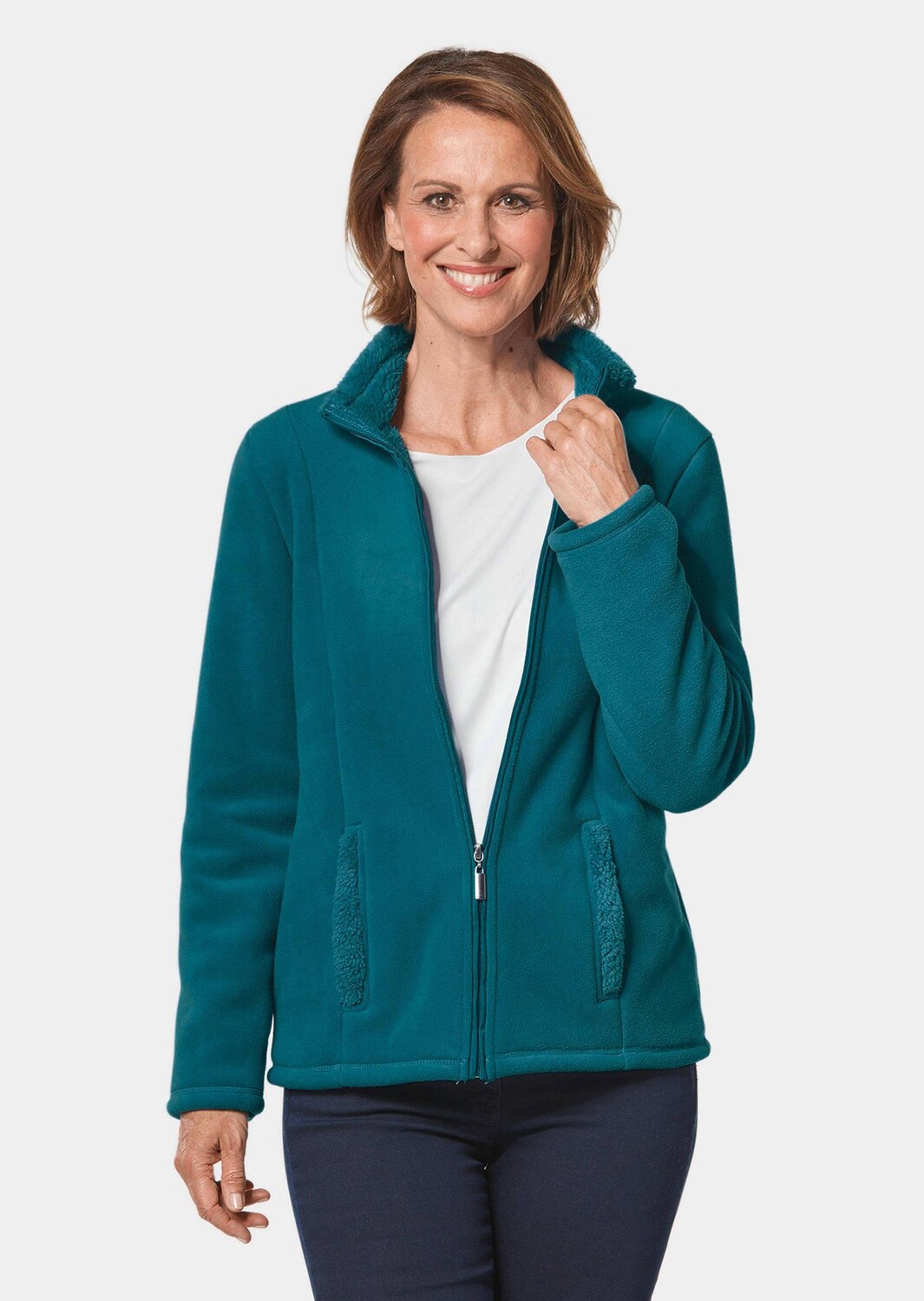 

Куртка GOLDNER Fleece Jacke, цвет dunkelpetrol