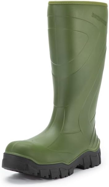 

Резиновые сапоги ROCKROOSTER Wellingtons - мужские 15'' водонепроницаемые, с полиуретановым покрытием, на резиновой подошве, против скольжения, с антиусталостным эффектом, мягкий носок, дождевые сапоги WS701, зеленый