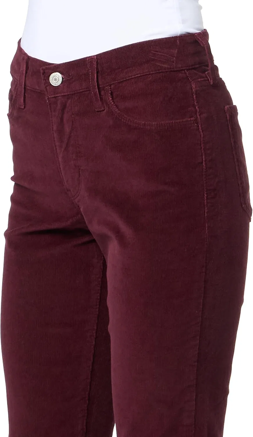 Женские джинсы Levi's Classic Straight, насыщенный бордовый — фото 3