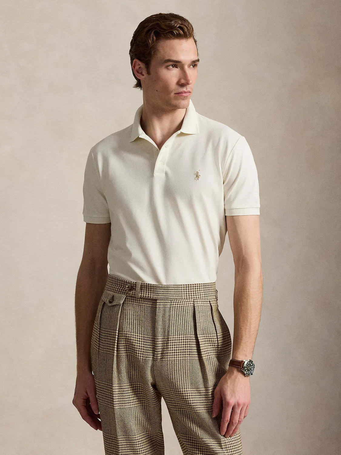Рубашка Polo Ralph Lauren, Cream — фото 3