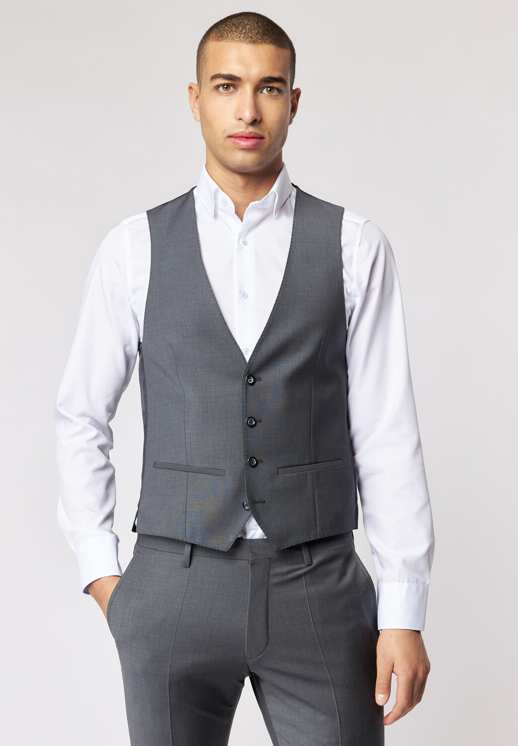 

Утепленный жилет Roy Robson Anzugs Slim fit Baukasten 1, серый