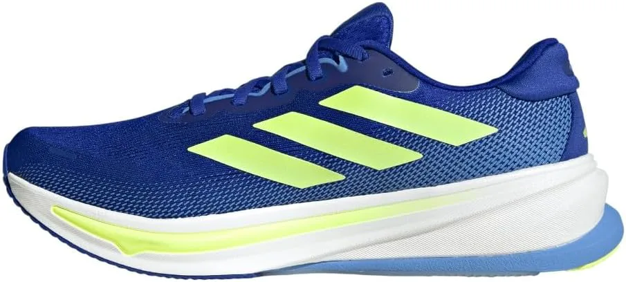 Мужские беговые кроссовки Adidas Supernova Rise 2, синий/желтый — фото 3
