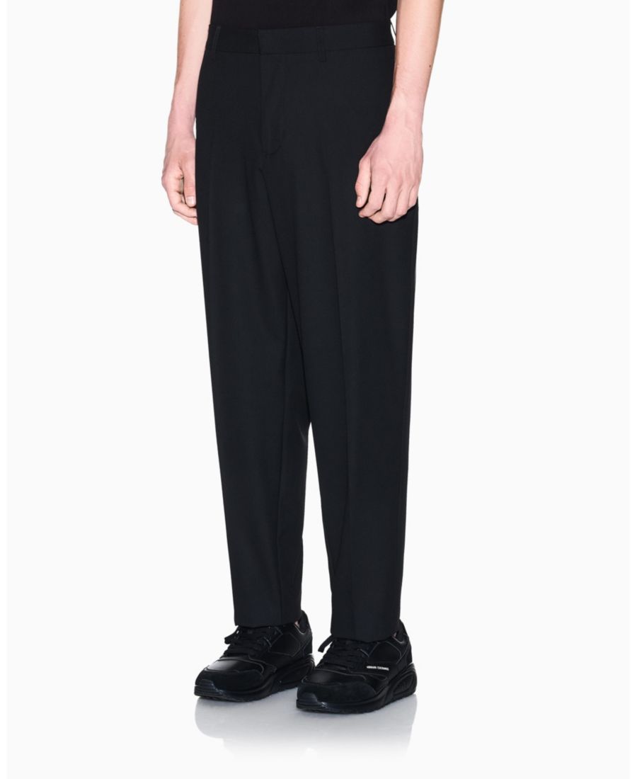 

Мужские брюки Night Lab из эластичной шерстяной смеси зауженного кроя A|X Armani Exchange, Black