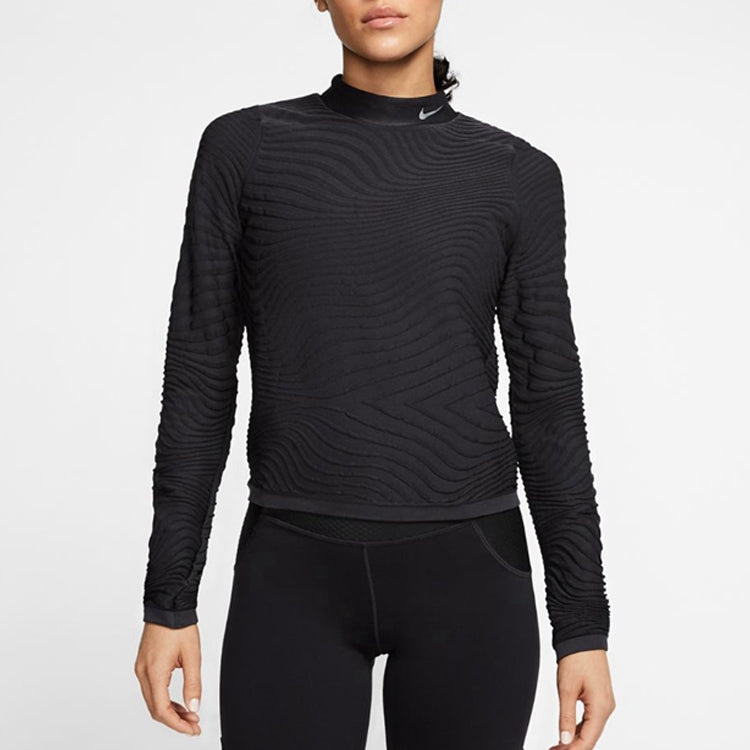 Футболка (WMNS) AS W NK RN City RDY SMLS Top Black — фото 2