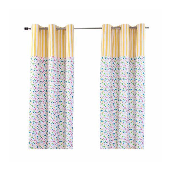 

Штора Homescapesn Polka Dots & Streifen 2 шт, 137x182x182 см, красочный
