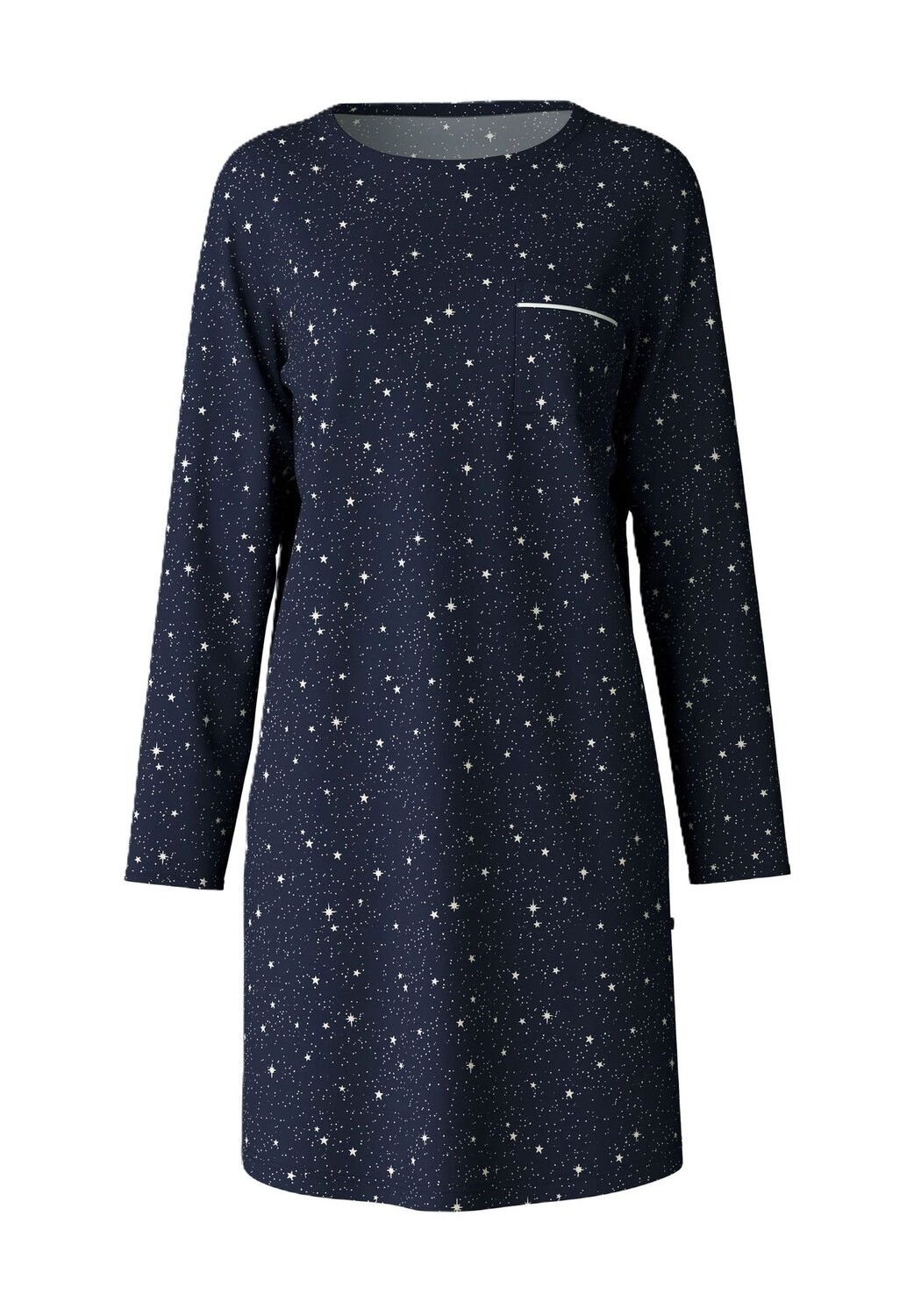 

Женская рубашка для сна длиной до колена Sweet Dreams с нагрудным карманом CALIDA, цвет 488 Peacoat Blue