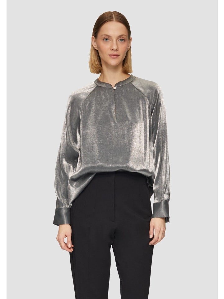 

Блуза s.Oliver BLACK LABEL Bluse langarm, серый