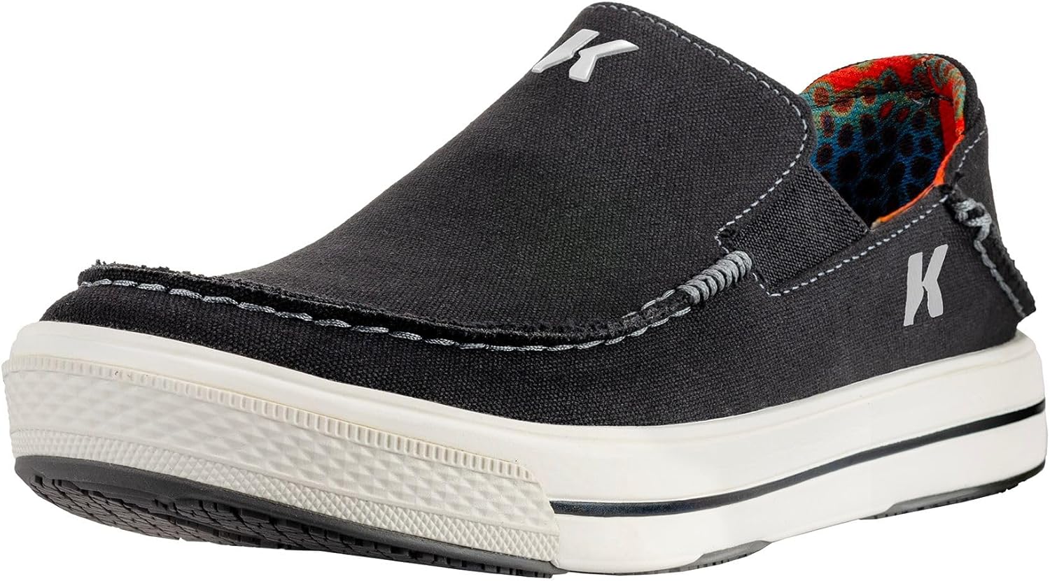 

Мужские рыболовные мокасины Korkers Brown Trout с фиксированными подошвами Kling-On, черный