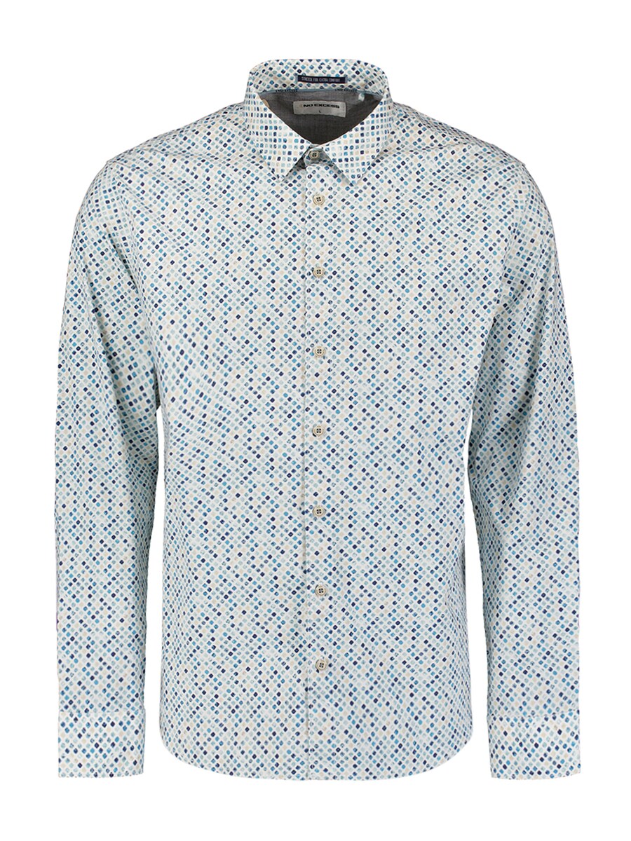 

Рубашка Slim Fit на пуговицах No Excess, Navy/Azure