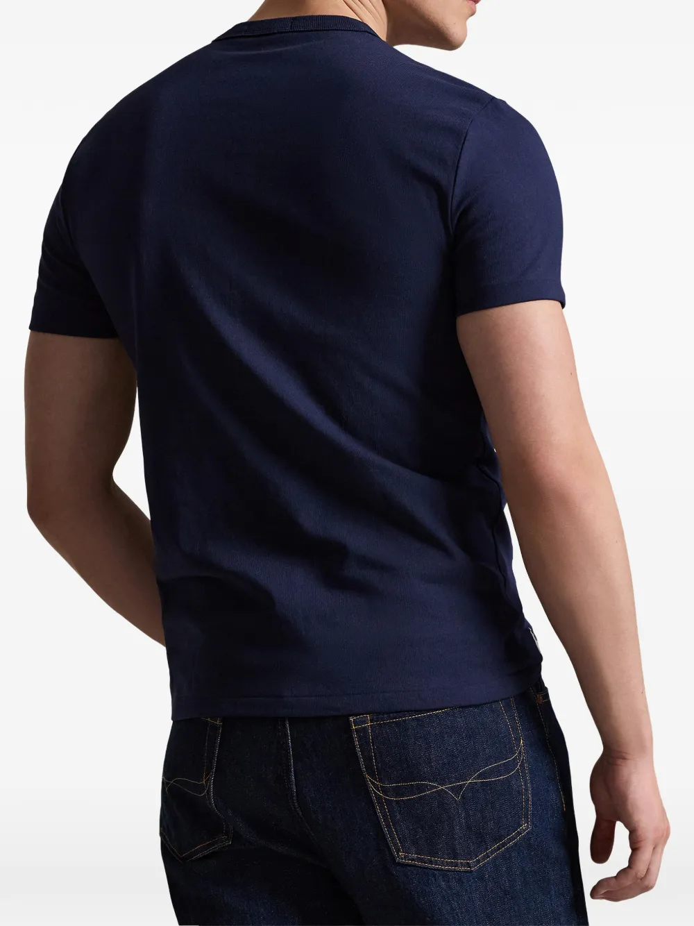 Футболка с круглым вырезом и короткими рукавами Polo Ralph Lauren, синий — фото 4