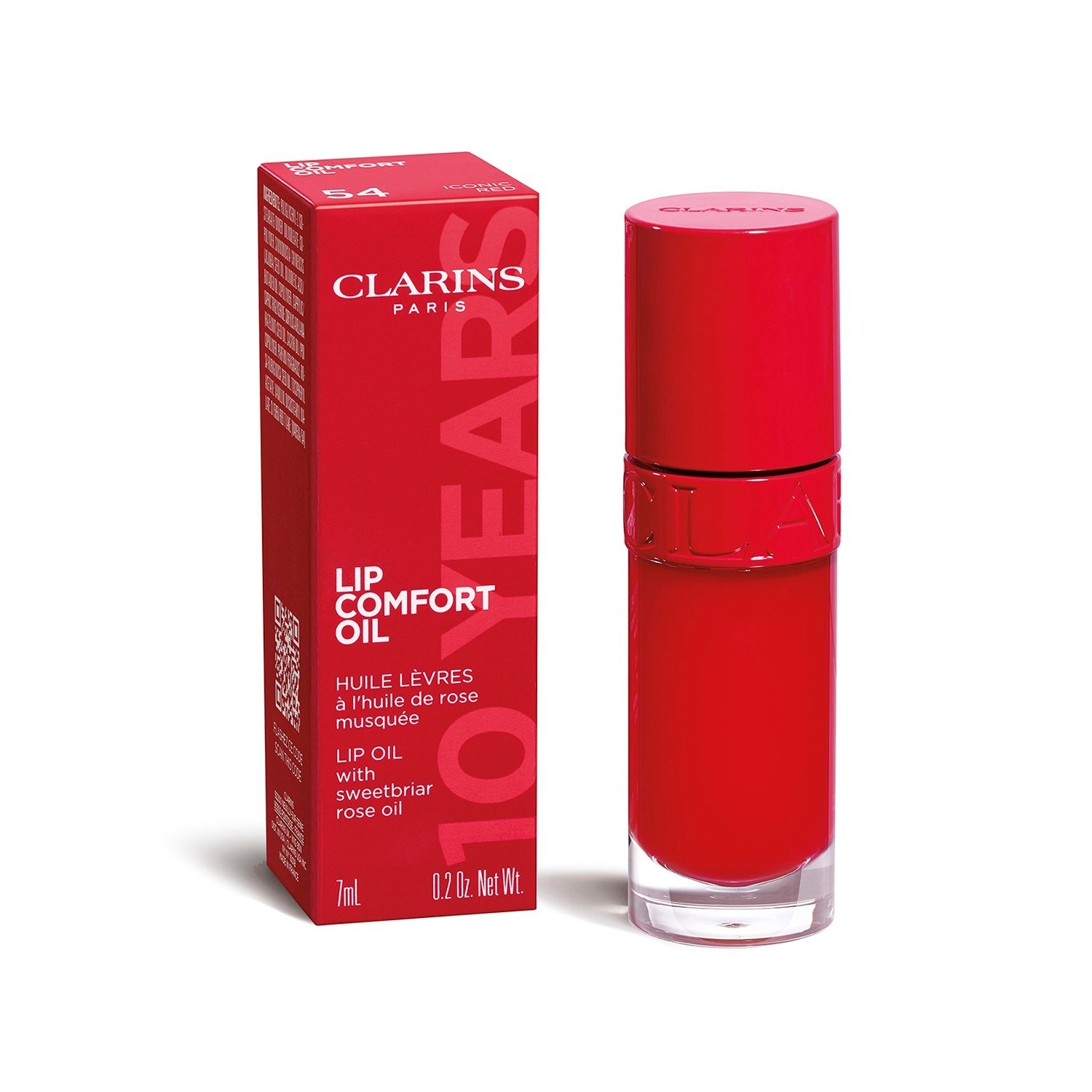 Бальзам для губ Clarins — Масло для губ lip comfort oil , 54 iconic red, объем, 7 мл — фото 2