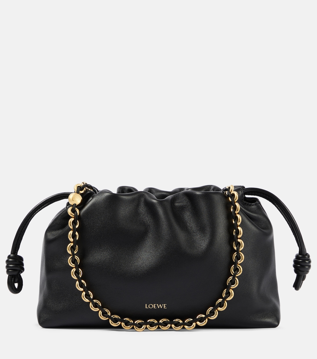 

Фламенко маленькая кожаная клатч Loewe, черный