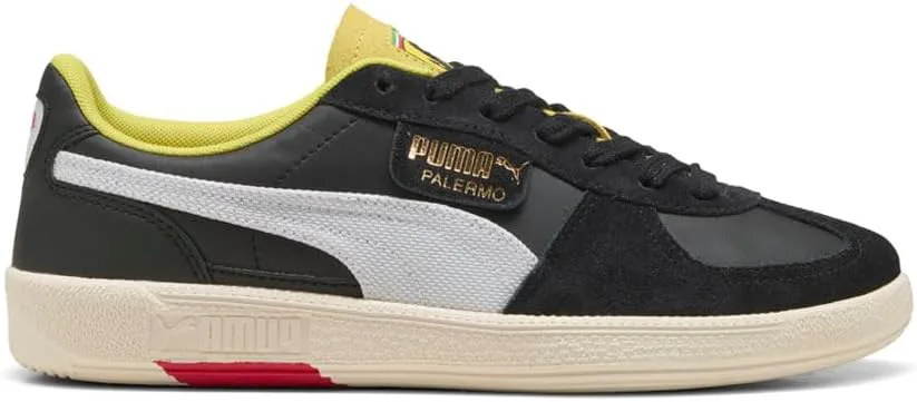 Мужские кроссовки PUMA Scuderia Ferrari Palermo на шнуровке, повседневные - черные, черный
