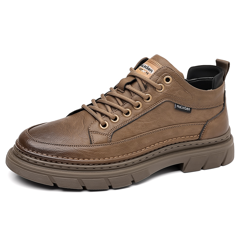 

POPULAR ROUSE PR Мужские низкие кеды повседневные хаки, цвет Khaki