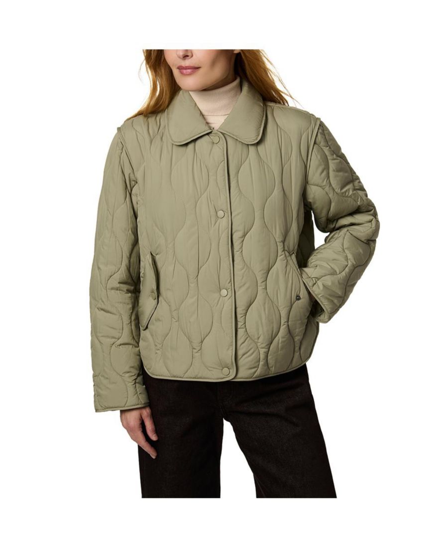 

Стеганая куртка с воротником Bernardo, Sage