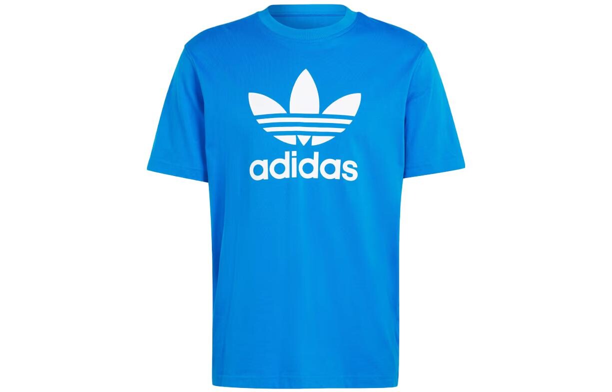 

Футболка с трилистником мужская синяя Adidas Originals, синий