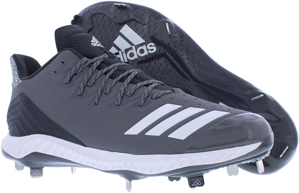 Бейсбольные бутсы Adidas Icon Bounce для мужчин, белый/серый — фото 4