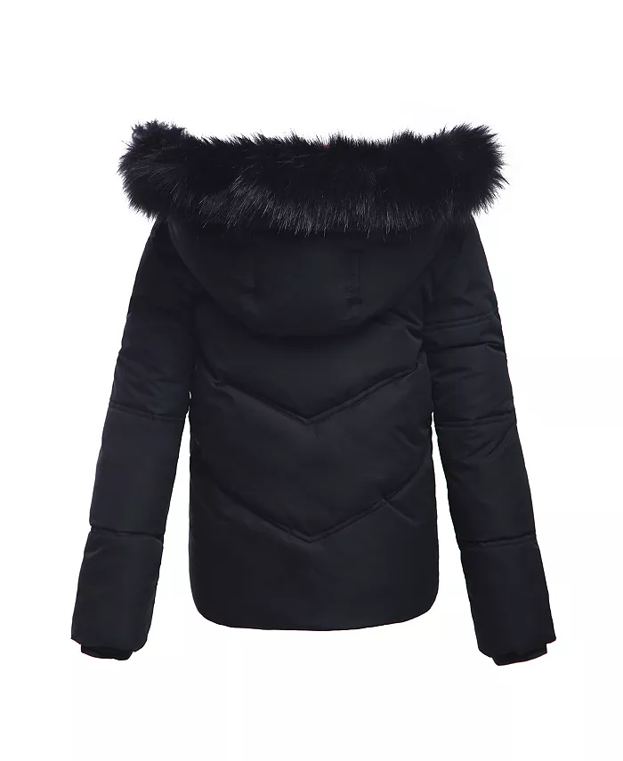 Детская утепленная пуховая куртка-пуховик Bubble Coat Rokka&Rolla, черный — фото 3