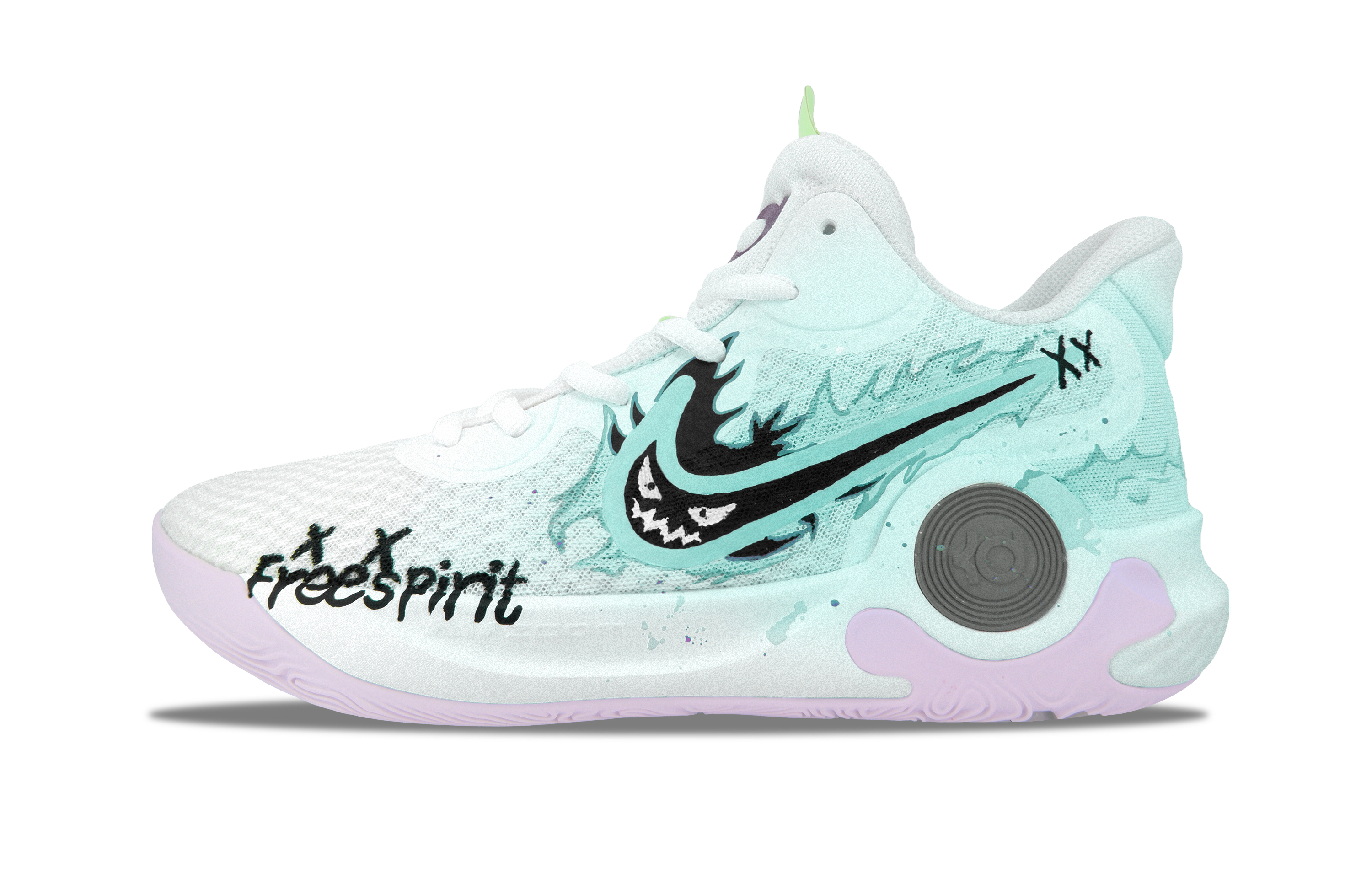 

Кроссовки Nike KD Trey 5 IX Vintage Basketball Shoes Men Mid-top Cyan, светло-зеленый