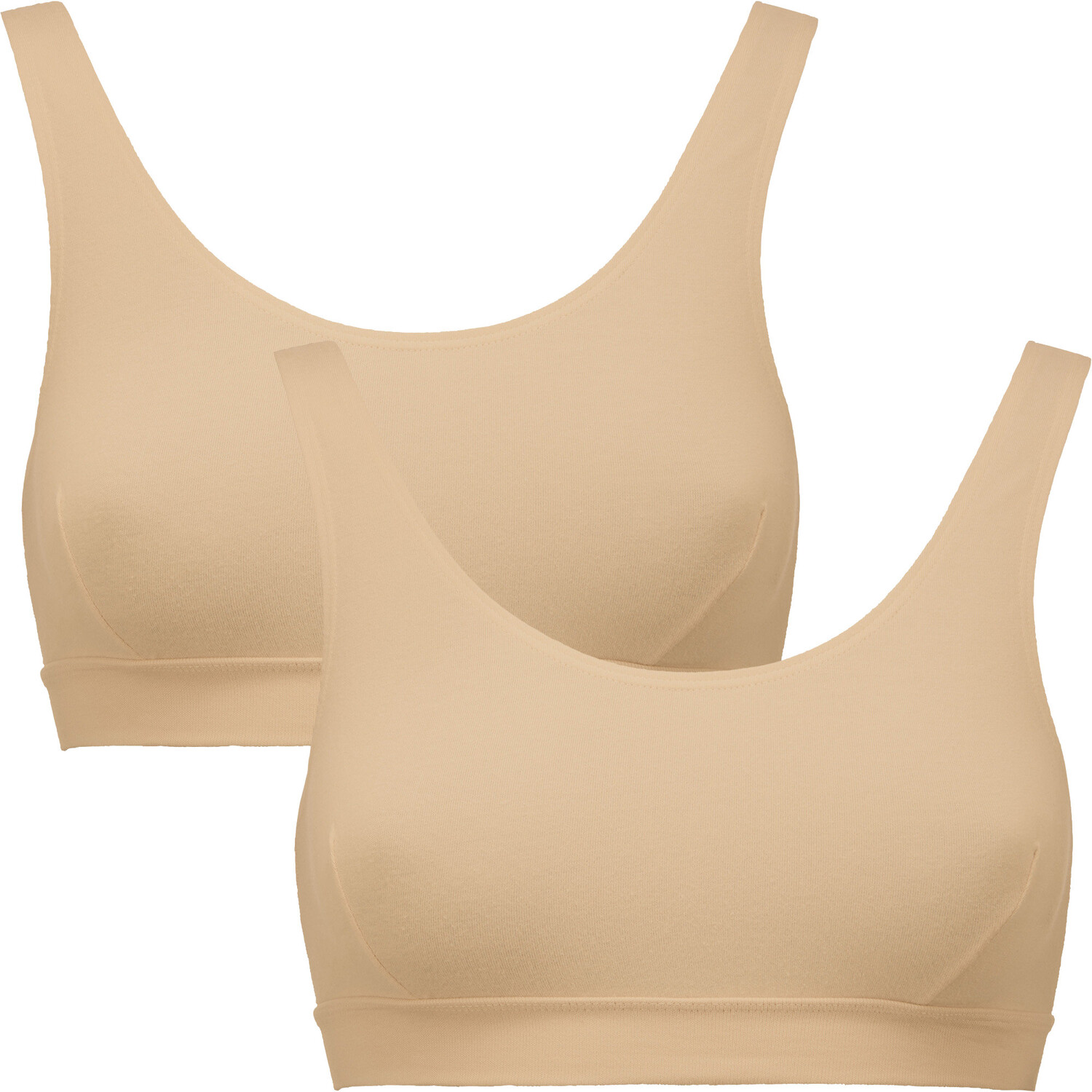 

Бюстгальтер без косточек Erwin Müller Bustier im 2er Pack, цвет haut