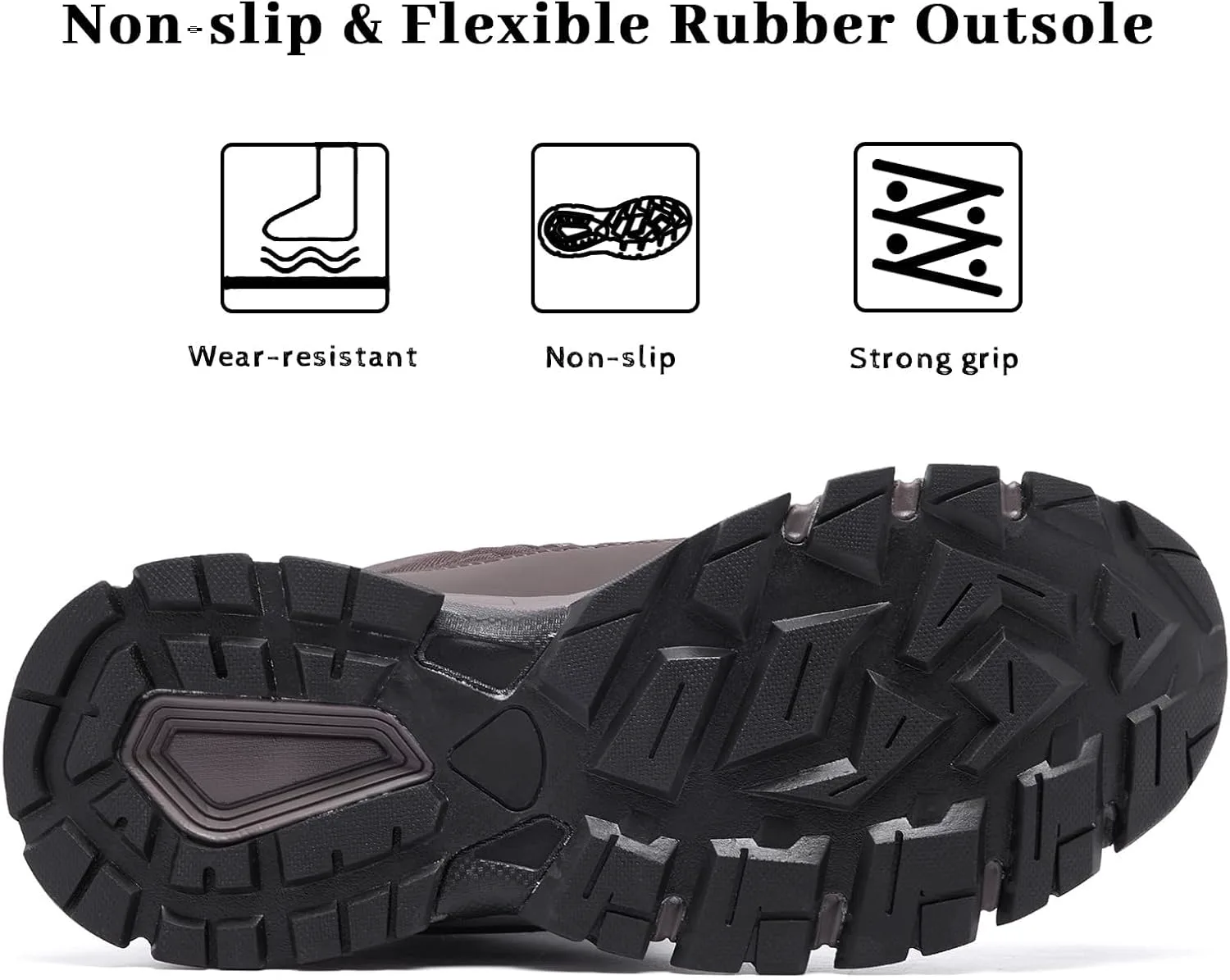 

Мужские зимние водонепроницаемые снежные ботинки SILENTCARE, теплые, на молнии, средней высоты, легкие, для активного отдыха на улице, коричневый