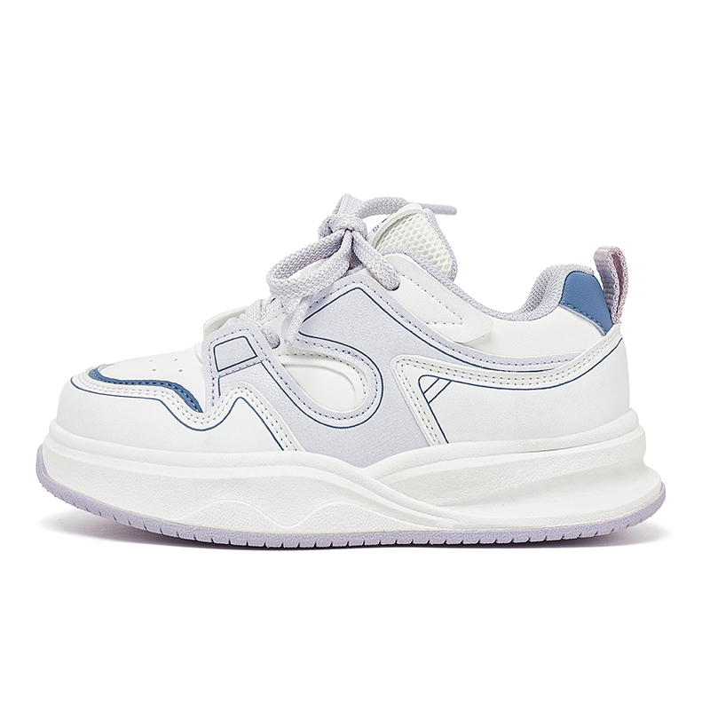 

Детские кроссовки для скейтбординга с низким верхом, устойчивые к скольжению и износу HOBIBEAR, белый