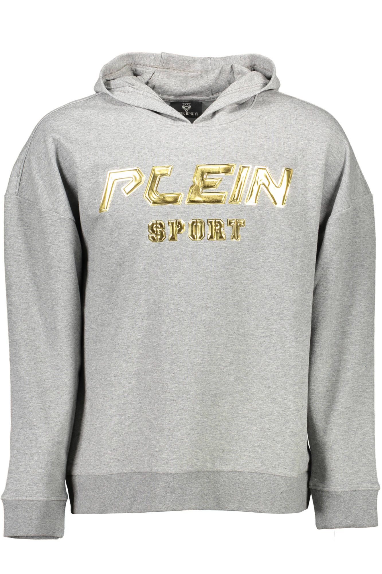 

Серый хлопковый мужской свитер Plein Sport